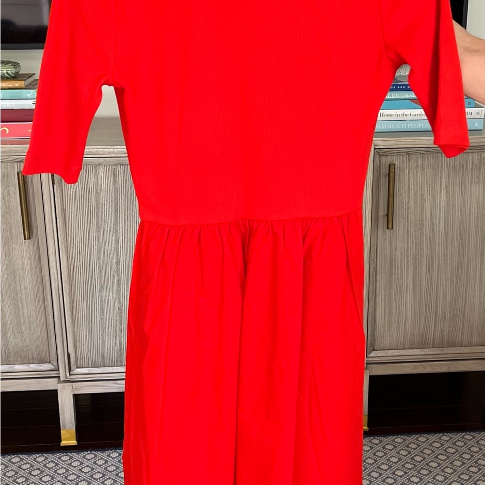 ME+EM Red Midi Dress - Picture 4 of 6